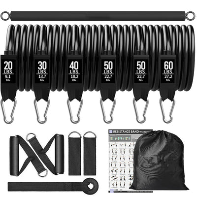 Fitness Resistance Bar Set