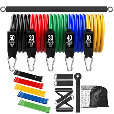 Fitness Resistance Bar Set
