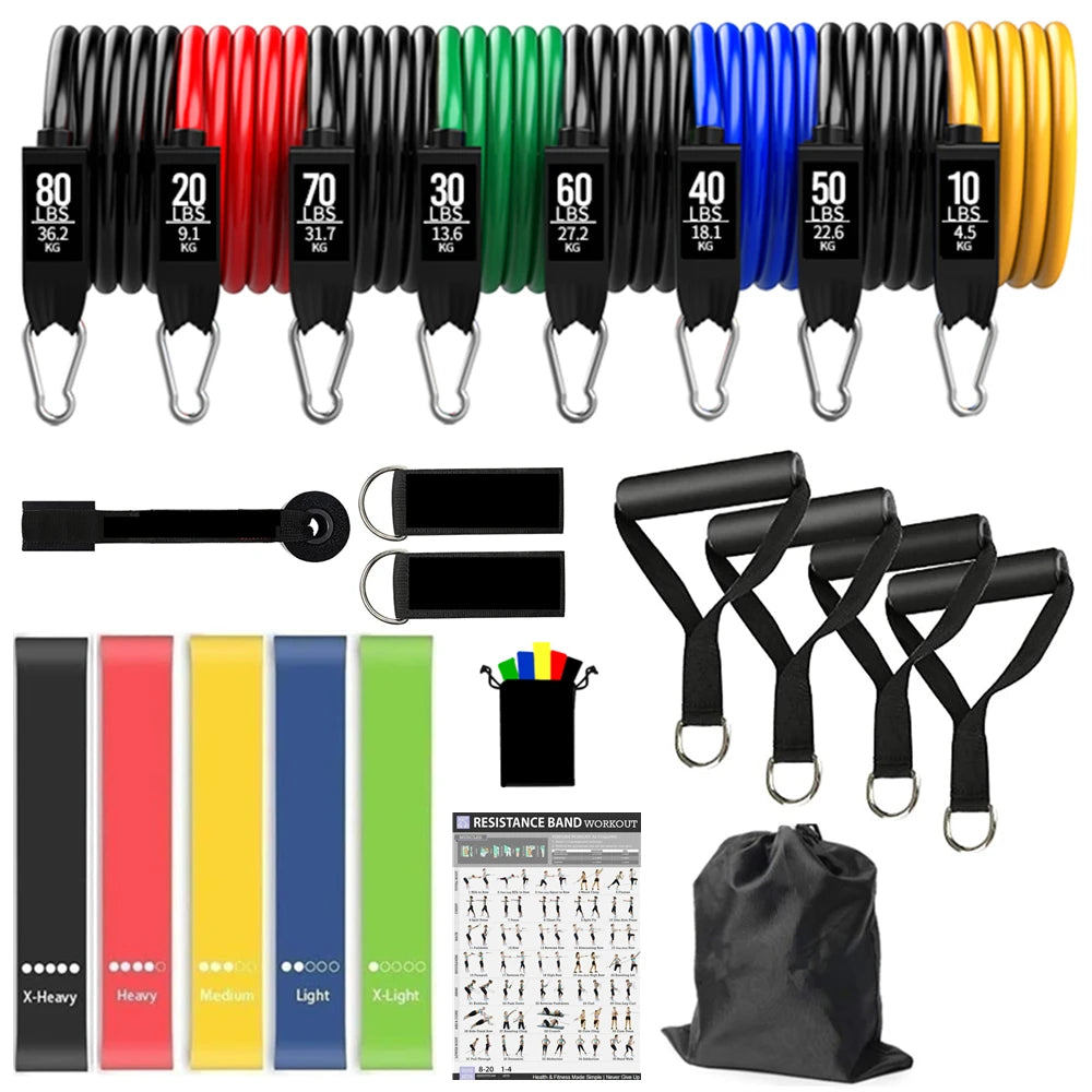 Fitness Resistance Bar Set