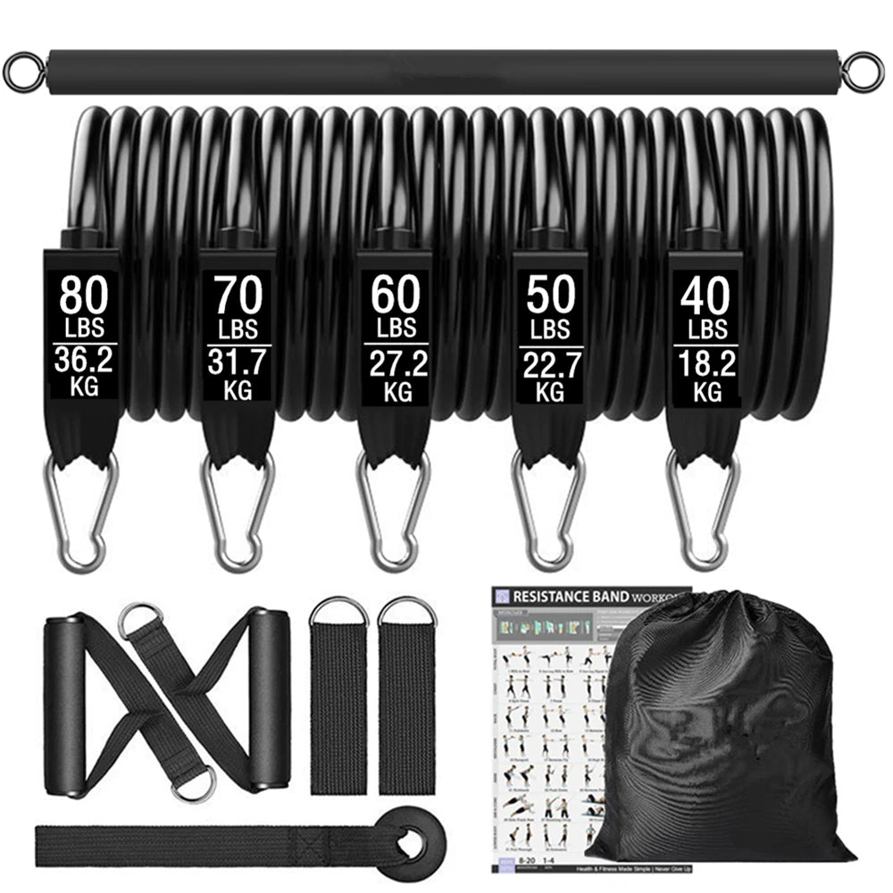 Fitness Resistance Bar Set