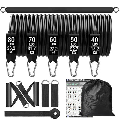 Fitness Resistance Bar Set