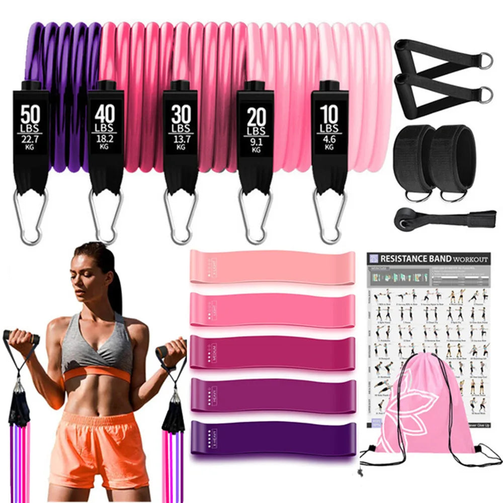 Fitness Resistance Bar Set