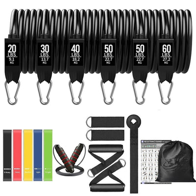 Fitness Resistance Bar Set