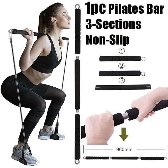 Fitness Resistance Bar Set