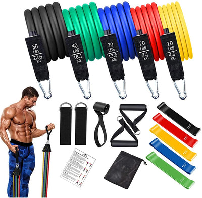 Fitness Resistance Bar Set
